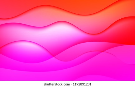 Gradient covers design. Colorful Fluid shapes composition. Future 3d wave patterns. Vector illustration.