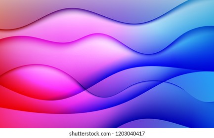 Gradient covers design. Colorful Fluid shapes composition. Future 3d wave patterns. Vector illustration.