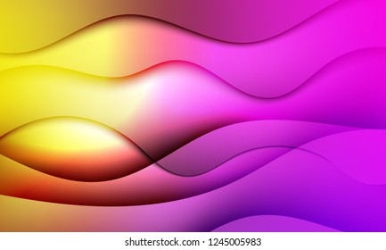 Gradient covers design. Colorful Fluid shapes composition. Future 3d wave patterns. Vector illustration.