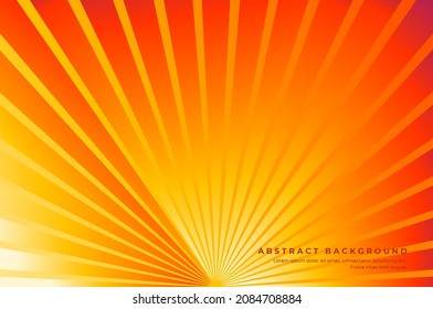 Gradient cozy sunset background. Abstract sunset background. Gradient line sunburst. 