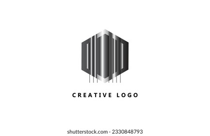 gradient creative building logo design
