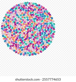 Gradient Cube Vector Transparent Background. Rainbow Geometric Rhombus Template. Perspective Polygon Cover. Multicolored Block Style Brochure.