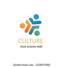 gradient culture logo template design