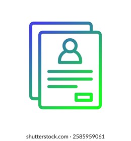 Gradient CV Icon for job application profile