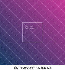 Gradient dark blue and pink colored triangle polygon pattern vintage background. Abstract geometrical background made up with triangular and rhombus shapes. Brochure, poster, design.