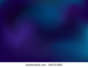 Gradient, dark blue tones. Shades of blue, blue, green colors. Space, galaxies. Night sky. Universe Vector