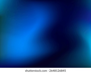 Gradient, dark blue tones. Shades of blue, blue, green colors. Space, galaxies Night sky Universe Vector