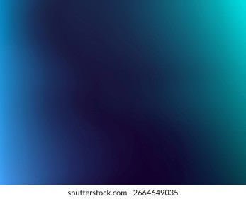 Gradient, dark blue tones. Shades of blue, blue, green colors. Space, galaxies Night sky Universe Vector