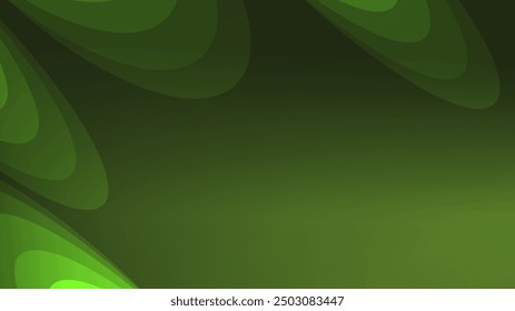 Gradient and dark geometric. Green abstract background. modern futuristic vector illustration