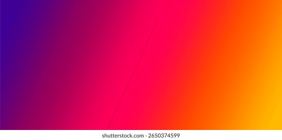 A gradient of deep purple and magenta on the left, through a bright, hot pink and red orange in the center, to a glowing yellow orange on the right.