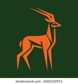 Gradient Deer logo Design, modern and simple wildlife organizations, outdoor brands