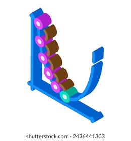 gradient descent algorithm isometric icon vector. gradient descent algorithm sign. isolated symbol illustration