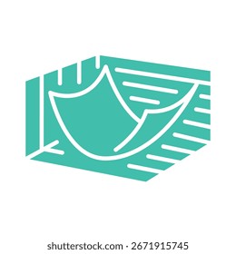 Icono plano de color de descenso de degradado para proyectos digitales e impresos.  Iconos limpios mínimos para App y Sitios web. Iconos modernos y sencillos para UI UX y branding