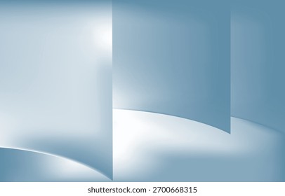 Diseño degradado con color azul. Diseño interior