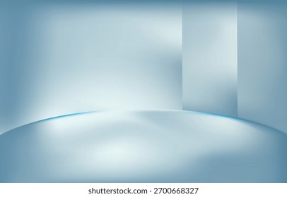 Diseño degradado con color azul. Diseño interior