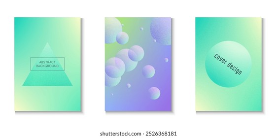Diseño de degradado. Forma holográfica del grano. Conjunto mínimo de ruido púrpura. Elegante Anuncio. Ilustración geométrica del espacio. Fondo 3d. Cartel de holograma. Diseño de degradado azul