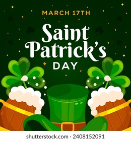 gradient design Happy Saint Patrick's Day illustration