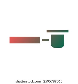 Gradient Design of Subtract Symbol Sign Icon