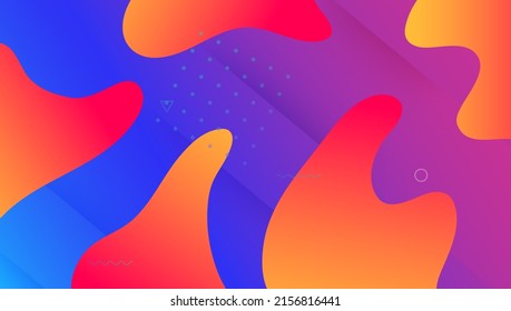 Gradient Design. Tech Dynamic Cover. Abstract Website. Futuristic Banner. Spectrum Brochure. Art Landing Page. Graphic Paper. Blue Trendy Flyer. Violet Gradient Design