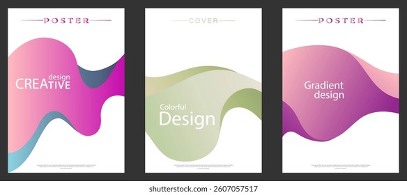 Gradient design template, colorful banner. A decorative element for decoration and creativity