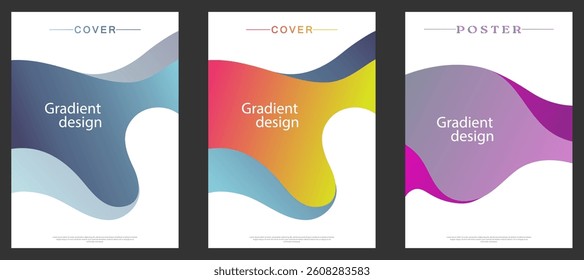 Gradient design template, colorful banner. A decorative element for decoration and creativity