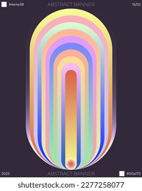 Gradient Design Template Rainbow Poster Liquid Abstract Futuristick Poster