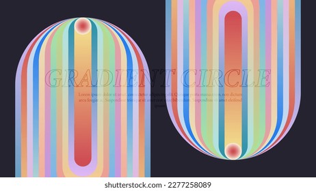 Gradient Design Template Rainbow Poster Liquid Abstract Futuristick Poster