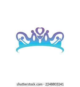 Gradient diadem tiara crown design