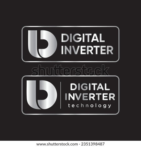 Gradient Digital inverter technology icon, 10 year warranty on the compressor. sticker or label logo. Azerbaijan, Baku. 25.04.2023