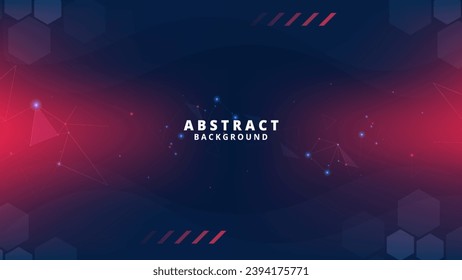 Gradient Digital technology background. Network connection dots and lines. Futuristic background for various design projects such as websites, presentations, print materials, social media posts 