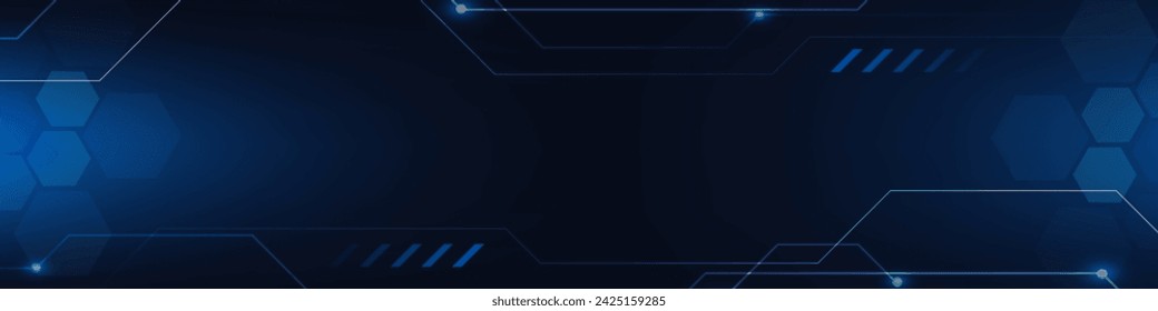 Gradient Digital technology banner. Futuristic banner for various design projects such as websites, presentations, print materials, social media posts 