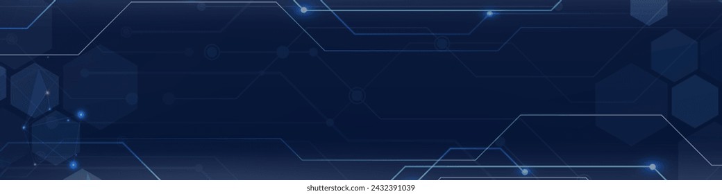 Gradient Digital technology banner. Futuristic banner for various design projects such as websites, presentations, print materials, social media posts 