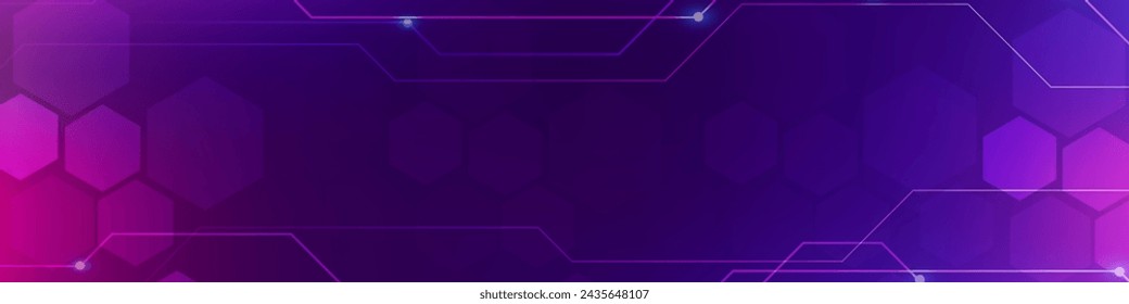 Gradient Digital technology banner. Futuristic banner for various design projects such as websites, presentations, print materials, social media posts 