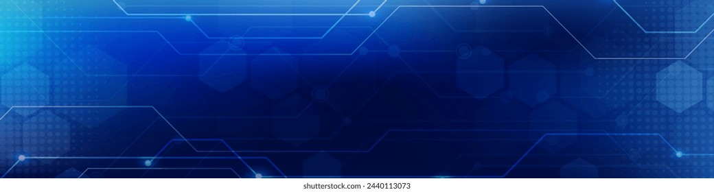 Gradient Digital technology banner. Futuristic banner for various design projects such as websites, presentations, print materials, social media posts 