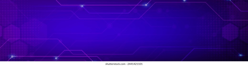 Banner de tecnología Gradient Digital. Banner futurista para varios proyectos de diseño como sitios web, presentaciones, materiales impresos, publicaciones en redes sociales 