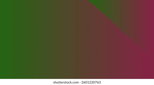 Gradient Divide Green to Burgundy Fade
