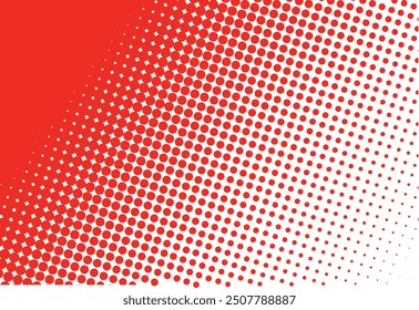 Gradient dot ball red color shade.