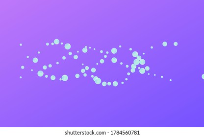 Gradient Dot Celebrate Blue Background. Multicolored Carnaval Confetti Pattern. Top Postcard. Colorful Abstract Texture.