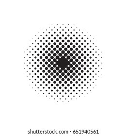 Gradient Dot Circle Shape