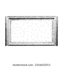 Gradient Dot Frame Texture Background, Noise Grainy Square Frames, Dotted Blank Picture Mockup Template with Copy Space