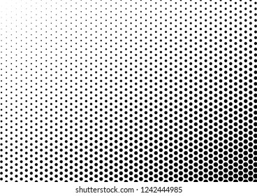 Gradient Dots Background. Black and White Pattern. Monochrome Texture. Abstract Points Overlay. Vector illustration