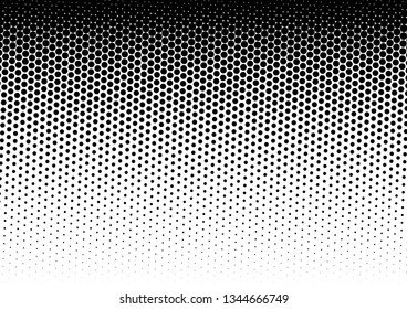 Gradient Dots Background. Distressed Fade Overlay. Grunge Texture. Modern Backdrop. Vector illustration
