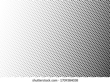 Gradient Dots Background. Fade Backdrop. Modern Texture. Vintage Black and White Pattern. Vector illustration