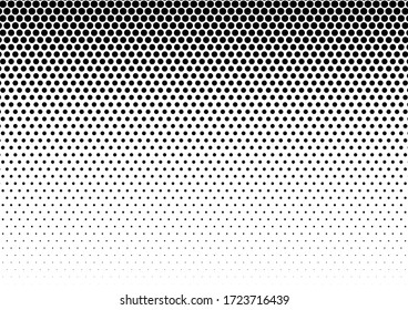 Gradient Dots Background. Fade Pop-art Texture. Points Distressed Overlay. Vintage Pattern. Vector illustration