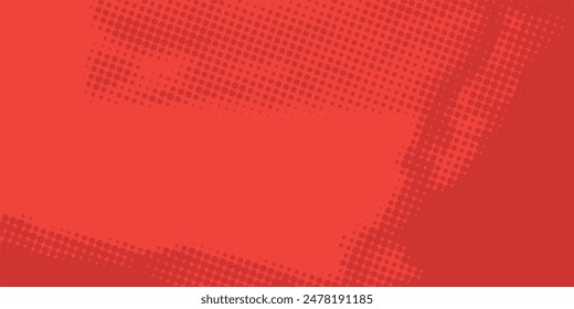 Gradient Dots Background. Grunge Pattern. red Texture. Vintage Monochrome Overlay. Vector illustration