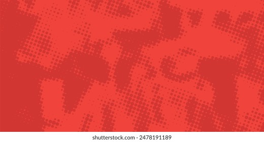 Gradient Dots Background. Grunge Pattern. red Texture. Vintage Monochrome Overlay. Vector illustration