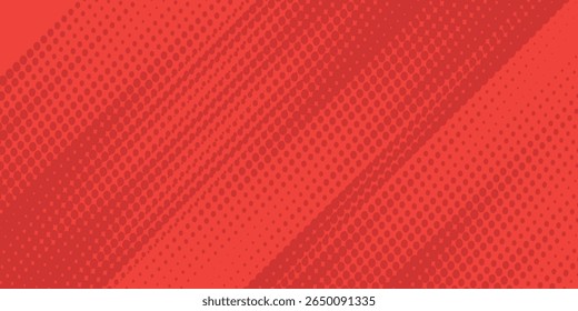 Gradient Dots Background. Grunge Pattern. red Texture. Vintage Monochrome Overlay. Vector illustration