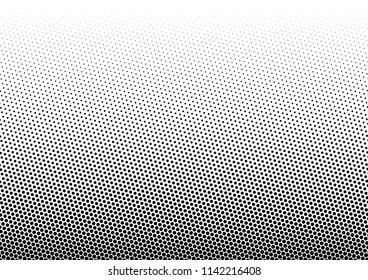 Gradient Dots Background. Modern Backdrop. Monochrome Halftone Texture. Black and White Abstract Overlay. Vector illustration