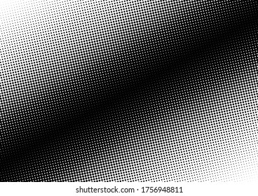 Fondo de puntos de degradado. Moderna Superposición Monocromática. Resumen de fondo. Patrón blanco y negro de arte pop. Ilustración del vector