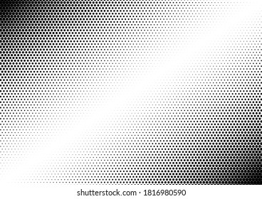 Gradient Dots Background. Points Fade Pattern. Monochrome Halftone Texture. Pop-art Overlay. Vector illustration